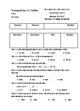Đề kiểm tra cuối học kỳ II năm môn Toán Lớp 5 - Năm học 2014-2015 - Trường Tiểu học Số 2 Ân Đức (Có đáp án)